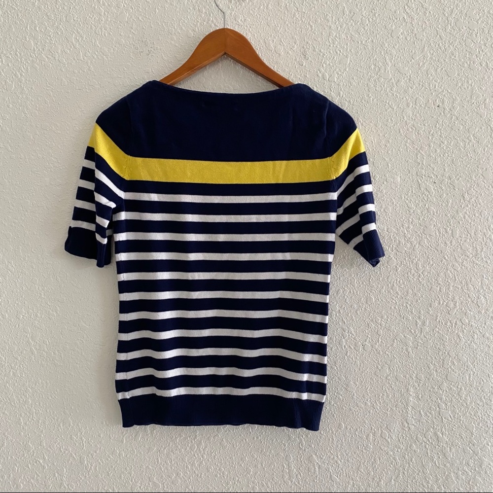 Lauren Ralph Lauren Striped Knit Top Size M